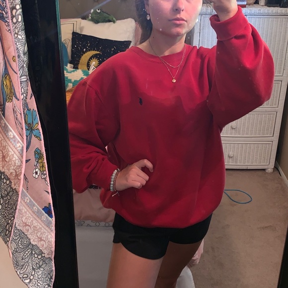 Polo Ralph Lauren Other - Polo by Ralph Lauren Red Crew Neck Sweatshirt